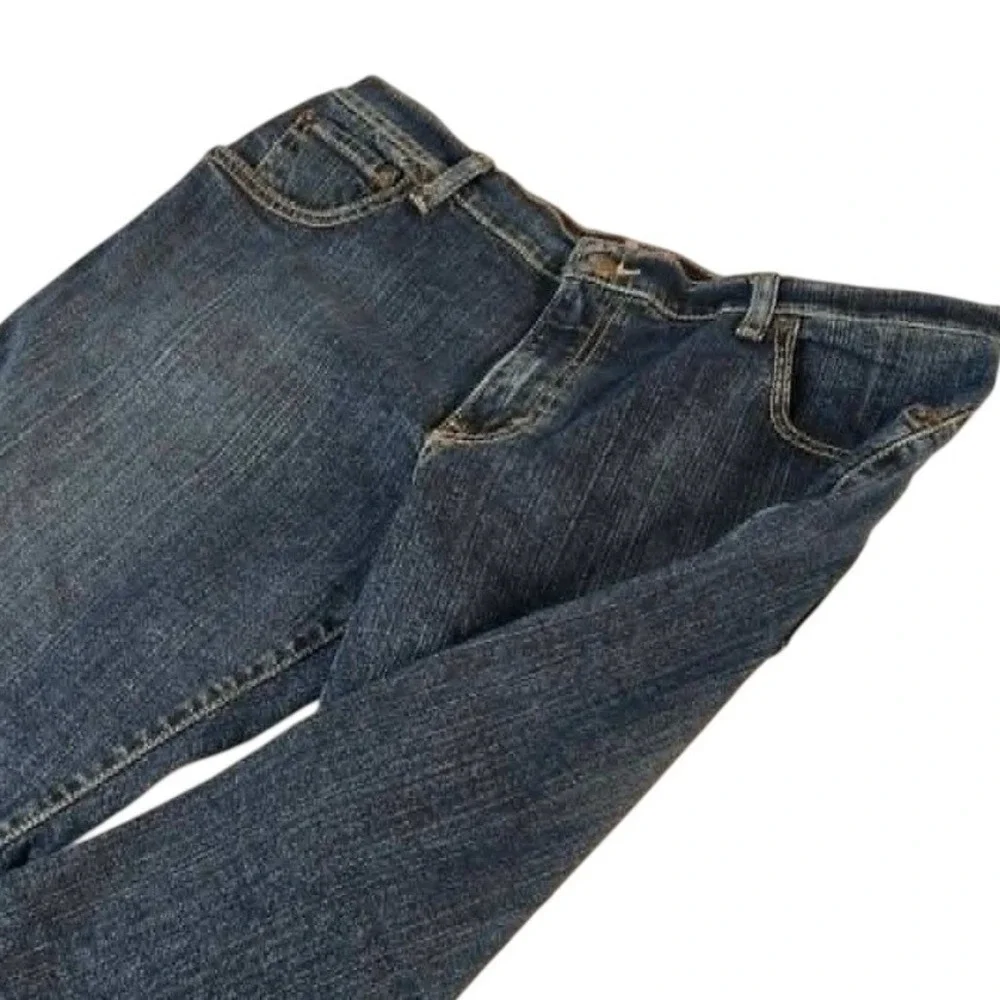 Levis 515 Bootcut Jeans Womens 12M Dark Wash Stretch Denim‎ Mid Rise 34x29